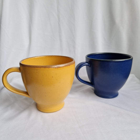 Dark Blue and Yellow Mug - Made in Portugal